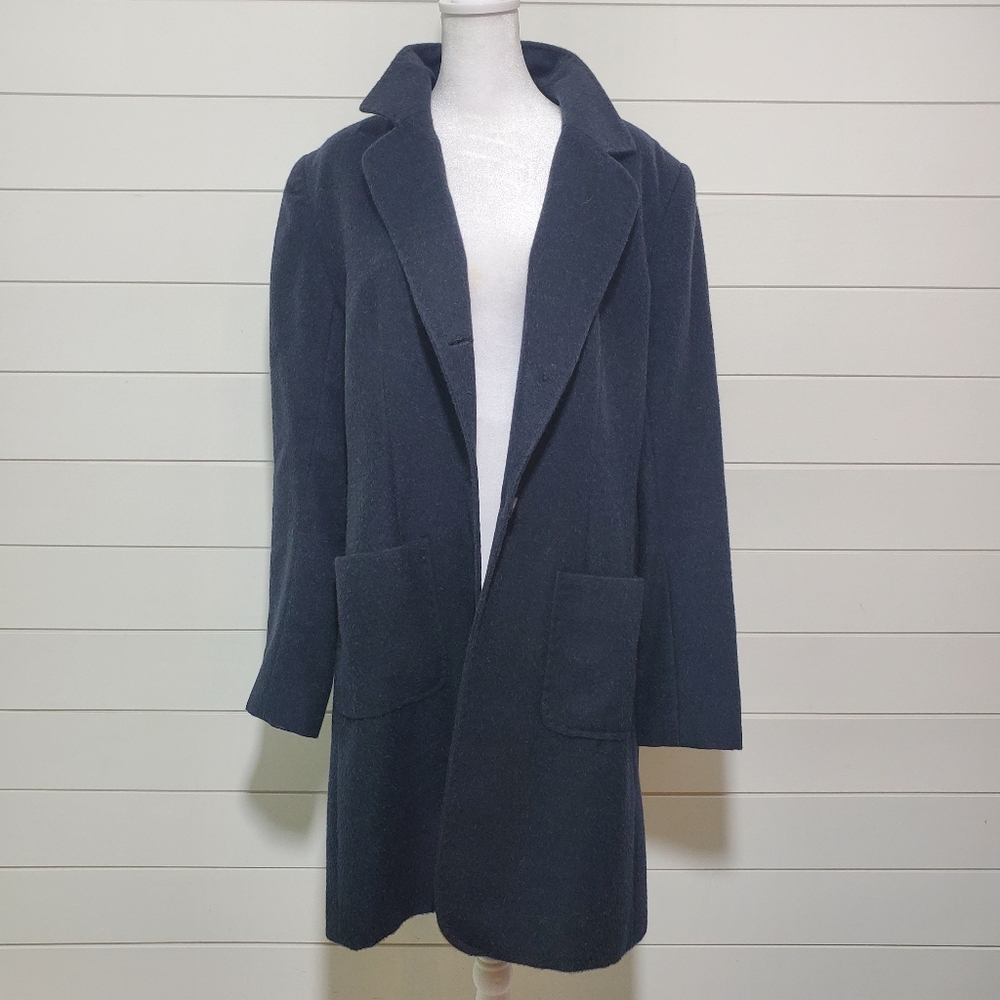 Peruvian Connection Women's Alpaca Wool Coat Dark Blue. Size: 12‎